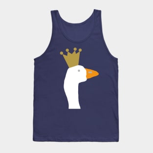 Funny Goose Crown Abstract Portrait Tank Top
